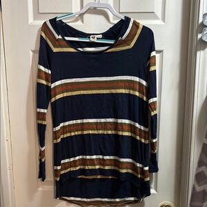Roxy Striped Long Sleeve Top